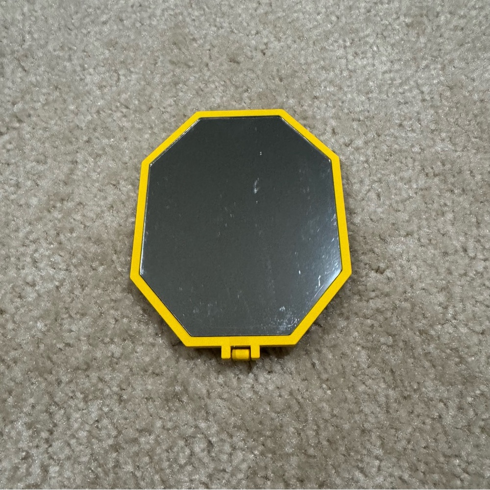 Swarovski Yellow Framed Octagonal table/travel Mirror